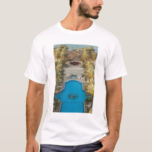 T-shirt Vue surélevée de la piscine de l'hôtel Herods Pala
