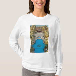 T-shirt Vue surélevée de la piscine de l'hôtel Herods Pala
