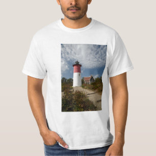 T-shirt Vue Verticale Du Phare De Nauset. Deux à