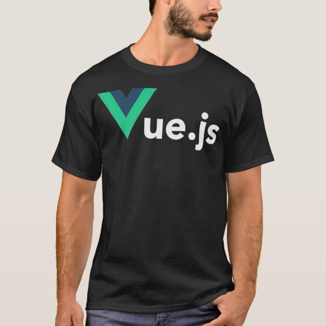 T-shirt VueJS Vuejs JavaScript Framework Premium _1 (Devant)