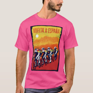 T-shirt Vuelta A Espana Course Vintage Vélo Imprimer