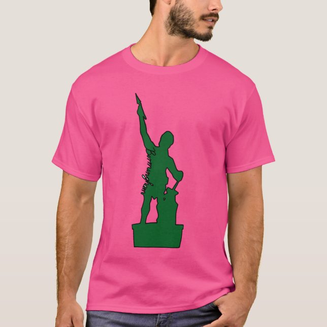 T-shirt Vulcan Birmingham Alabama Green (Devant)