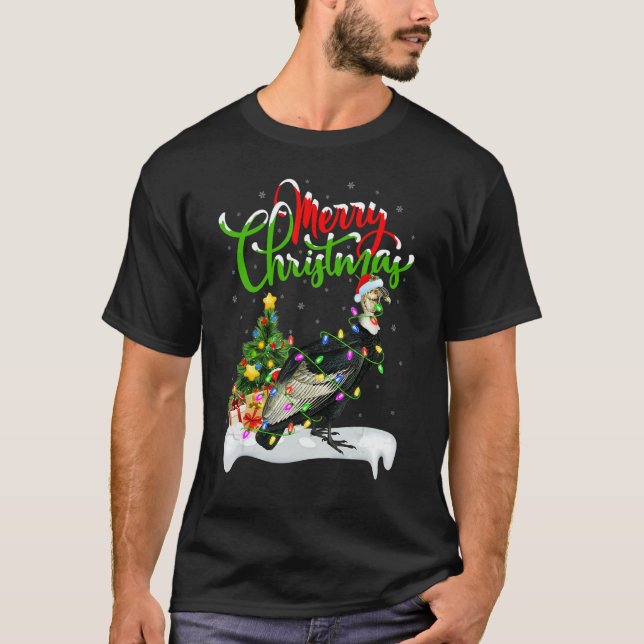 T-shirt Vulture Bird  Xmas Decorations Santa Vulture Chris (Devant)