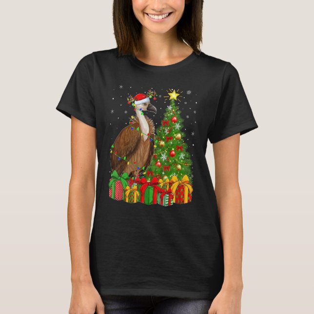 T-shirt Vulture Bird   Xmas Holiday Santa Vulture Christma (Devant)