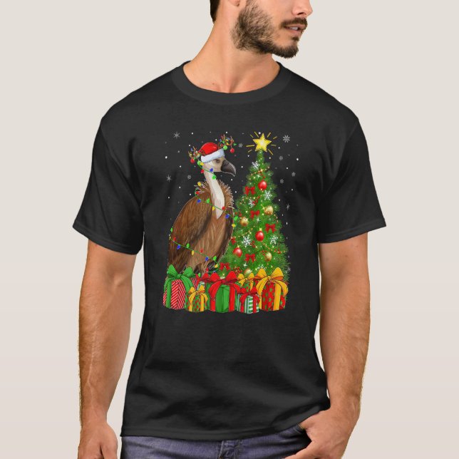T-shirt Vulture Bird  Xmas Holiday Santa Vulture Christmas (Devant)