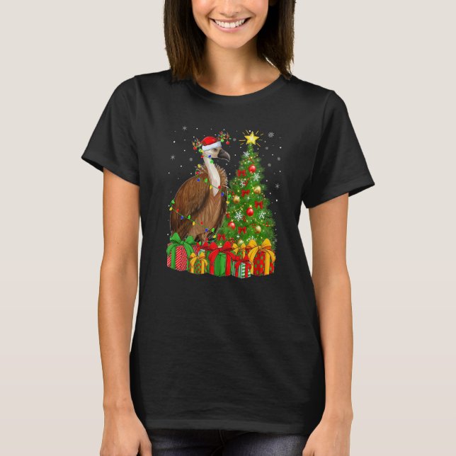 T-shirt Vulture Bird  Xmas Holiday Santa Vulture Christmas (Devant)