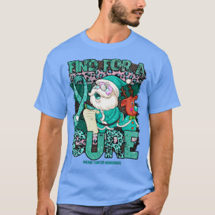 T-shirt Vulvar Sensibilisation léopard de Noël cure père N