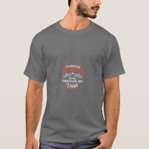 T-shirt VVAZQUEZ sang coule à travers mes veines chemise 1