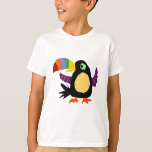 T-shirt VW art drôle de primitif d'oiseau de toucan