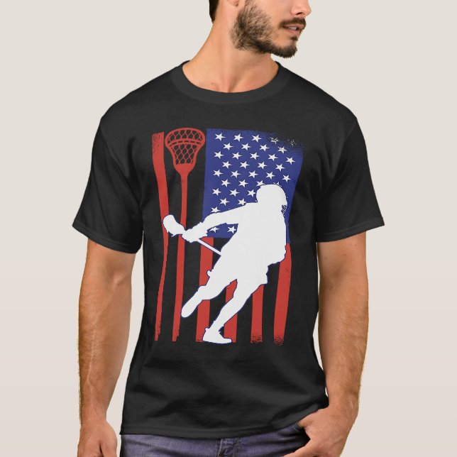 T-shirt VXL Lacrosse Stick Intercrosse Team Sport American (Devant)