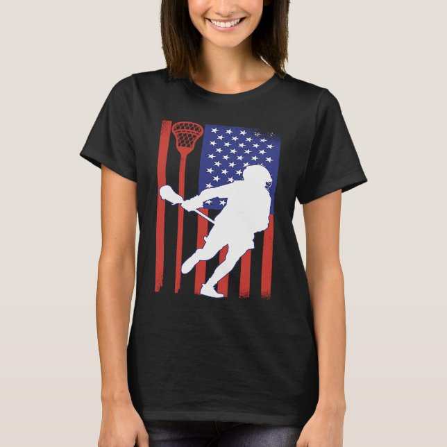 T-shirt VXL Lacrosse Stick Intercrosse Team Sport American (Devant)