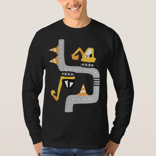 T-shirt VXLS Construction Truck Excavator Concrete Mixer D (Devant)