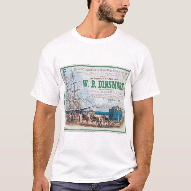 T-shirt W B Dinsmore Clipper voilier (Devant)