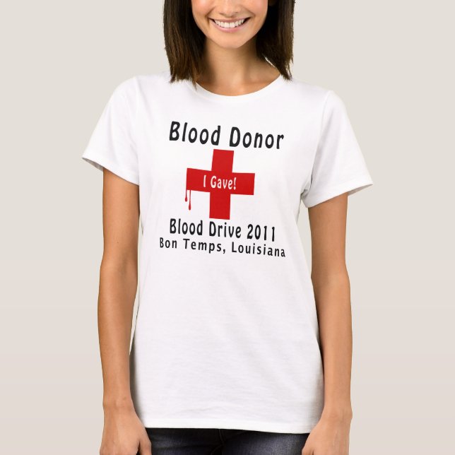 T-shirt W-baisses du donneur de sang 2011 (Devant)