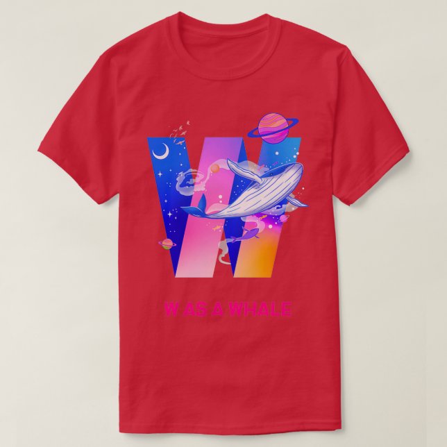 T-SHIRT W EN TANT QUE BALEINE (Design devant)