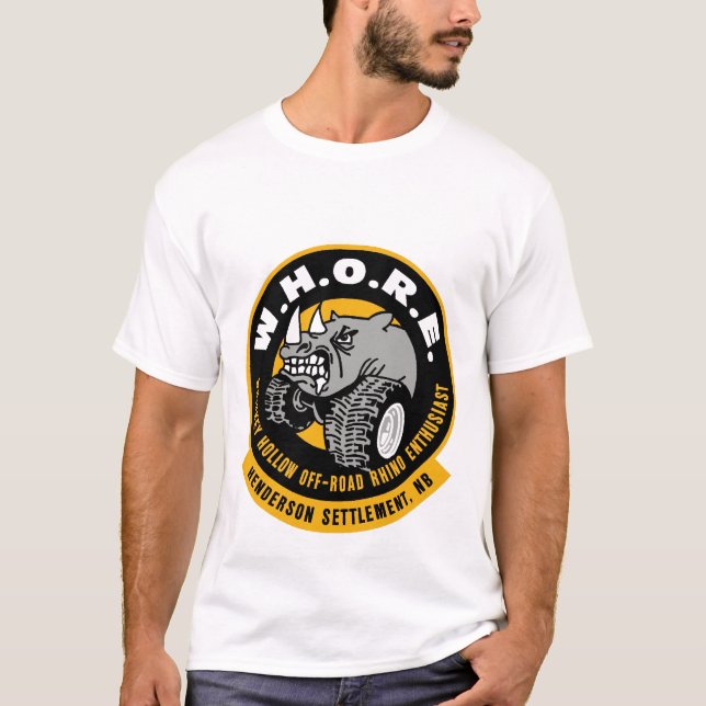 T-SHIRT W.H.O.R.E. PIÈCE EN T (Devant)