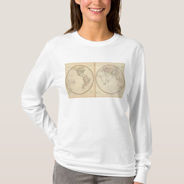 T-shirt W, hémisphères 2 d'E (Devant)