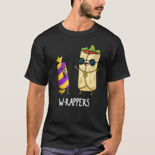 T-shirt W-rappers Funny Food Pun Dark BG