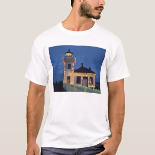 T-shirt WA, Mukilteo, phare de Mukilteo, établi