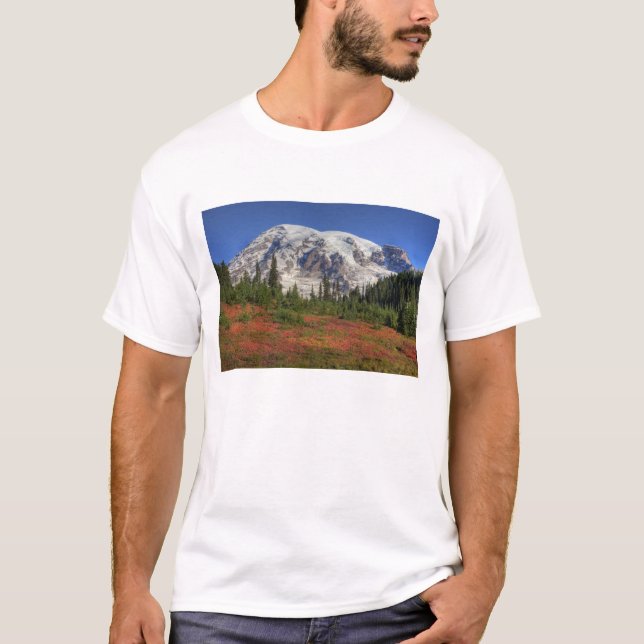 T-shirt WA, Parc national du Mont-Rainier, Paradise Valley (Devant)
