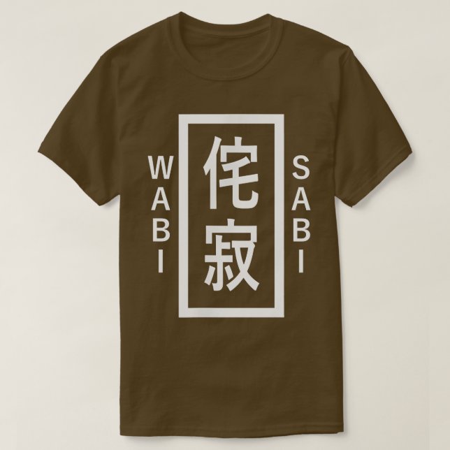 T-shirt Wabi-Sabi beauté imparfaite Concept de vie japonai (Design devant)