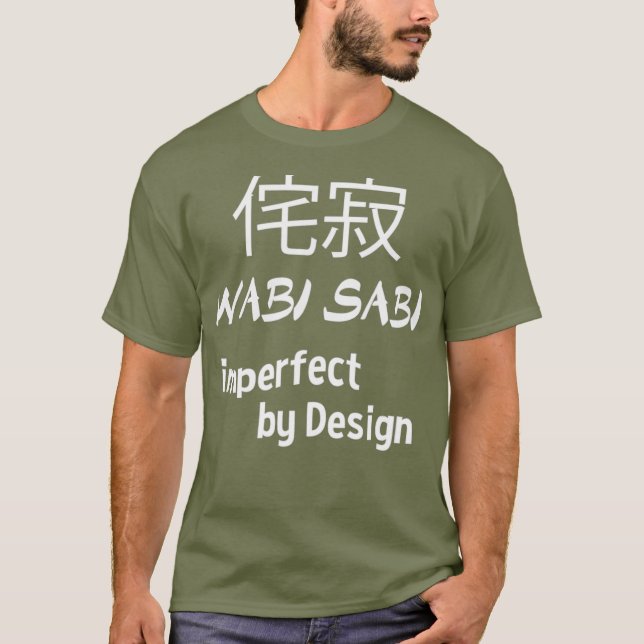 T-shirt Wabi Sabi imparfait par design japonais (Devant)