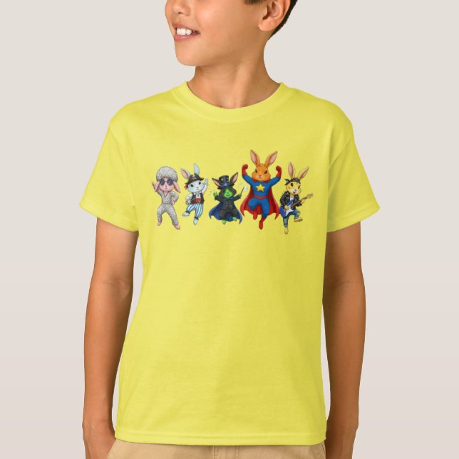 T-shirt Wacky Rabbits Cartoon Bling (Devant)