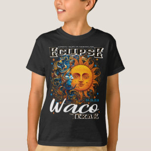 T-shirt Waco Texas 2024 Total Solaire Eclipse Cosmique 8 a