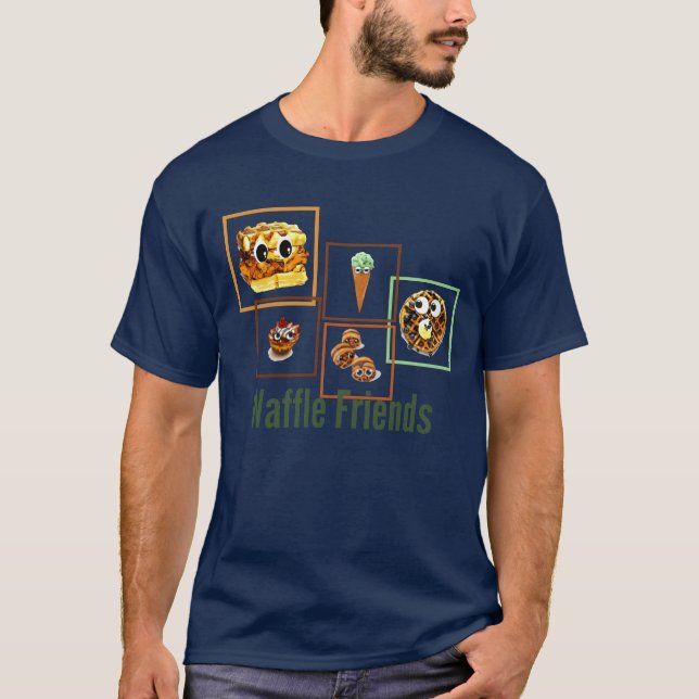 T-shirt Waffle amis amis (Devant)