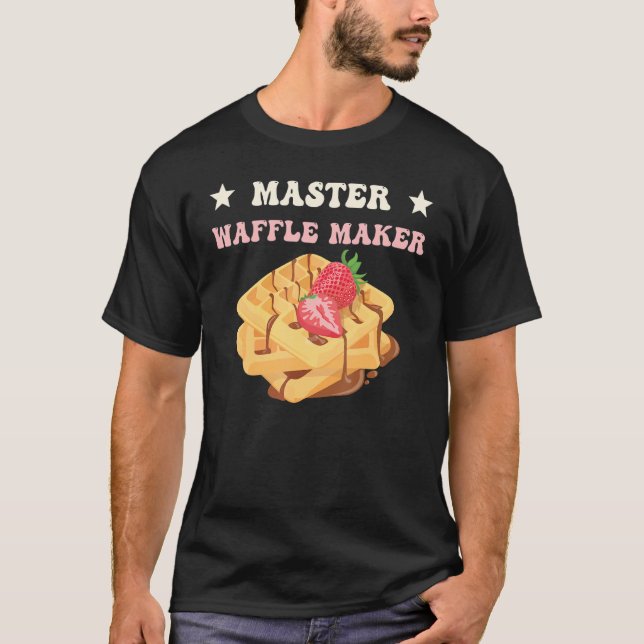 T-shirt Waffle Costume Petit déjeuner Waffle Master Waffle (Devant)
