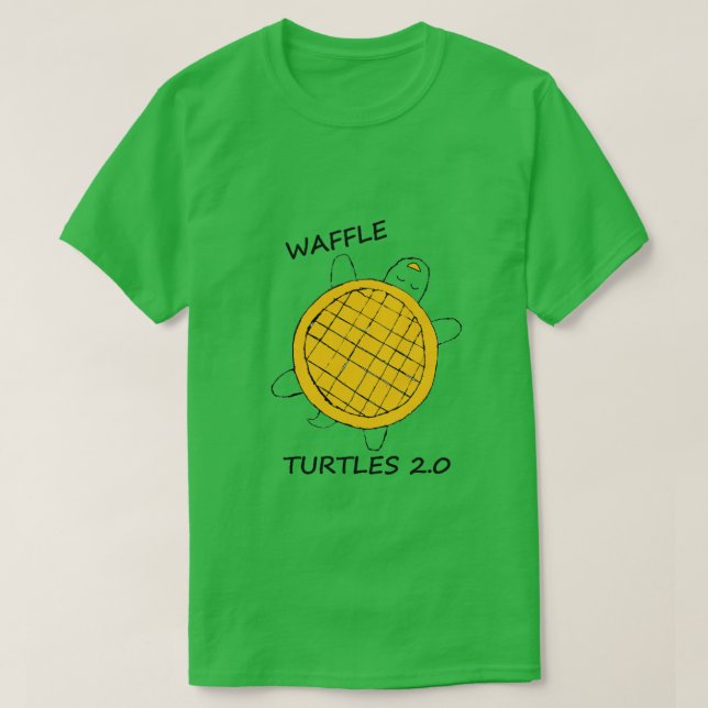 T-shirt Waffle Turtles (Design devant)