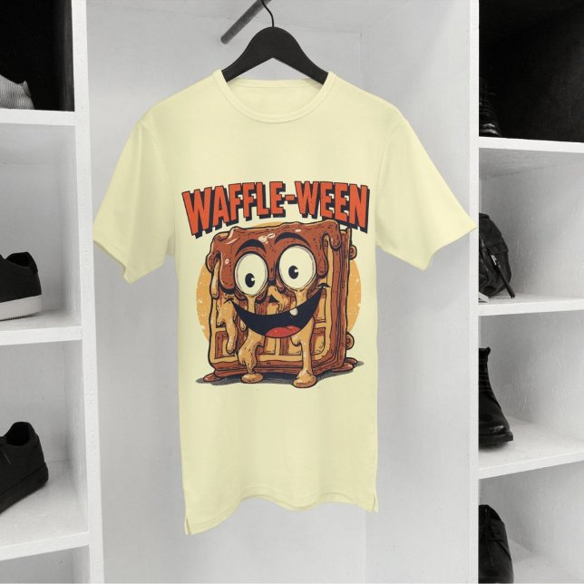T-shirt Waffle-ween Funny Halloween Petit déjeuner Waffle  (Créateur téléchargé)