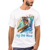 Wag the Wave - Surf Dog Summer Beach Vibes