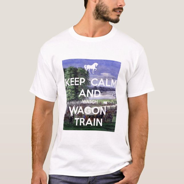 T-shirt Wagon de train de montre (Devant)