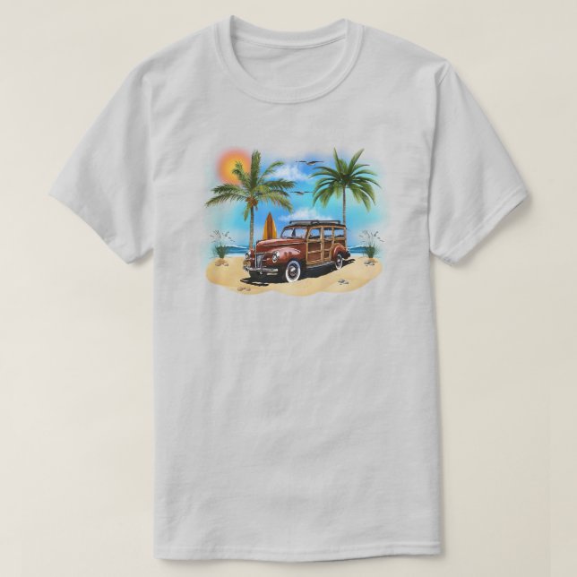 T-shirt Wagon Woody Beach (Design devant)