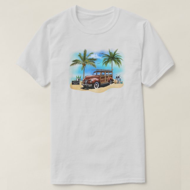 T-shirt Wagon Woody Beach (Design devant)