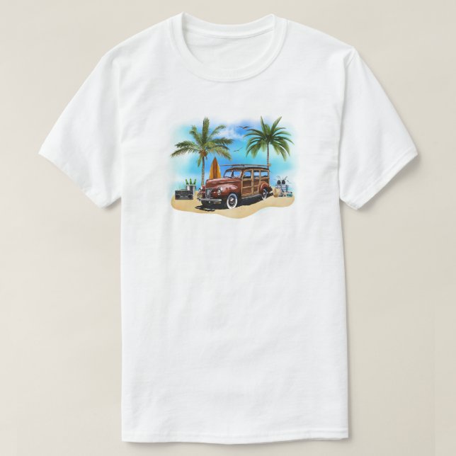 T-shirt Wagon Woody Beach (Design devant)