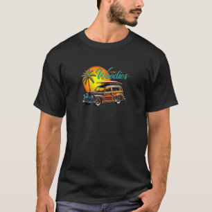T-shirt Wagonnette en bois classique 1950, Wagonnette de s