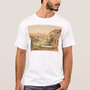 T-shirt Wagons de train arrivant à l'avant-poste (1838A)