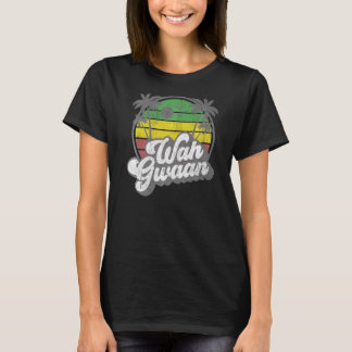 T-shirt Wah Gwaan Vintage Jamaïque Retro Jamaïcain Quoi de
