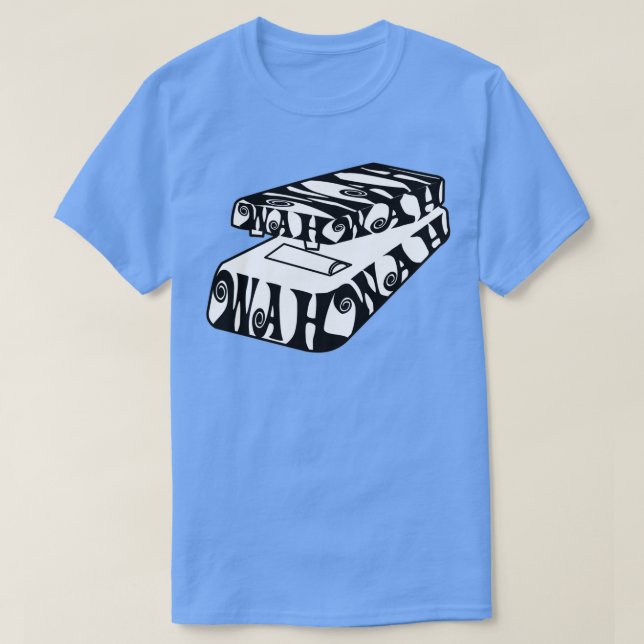 T-shirt Wah Wah guitare effet pédale (Design devant)
