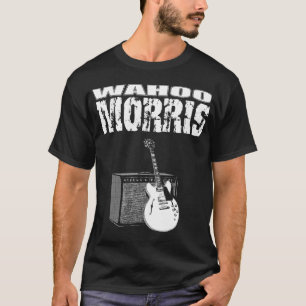 T-shirt Wahoo Morris T, blanc sur le noir : Guitare et