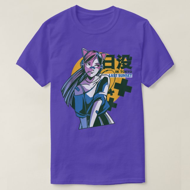 T-shirt Waifu Anime Japonais manga japonais Chibi Kawaii o (Design devant)