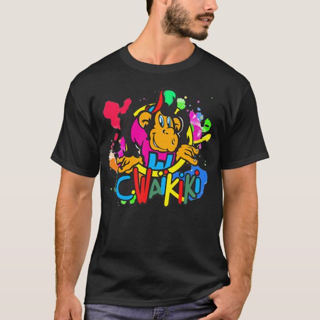 T-shirt Waikiki coloré (Devant)