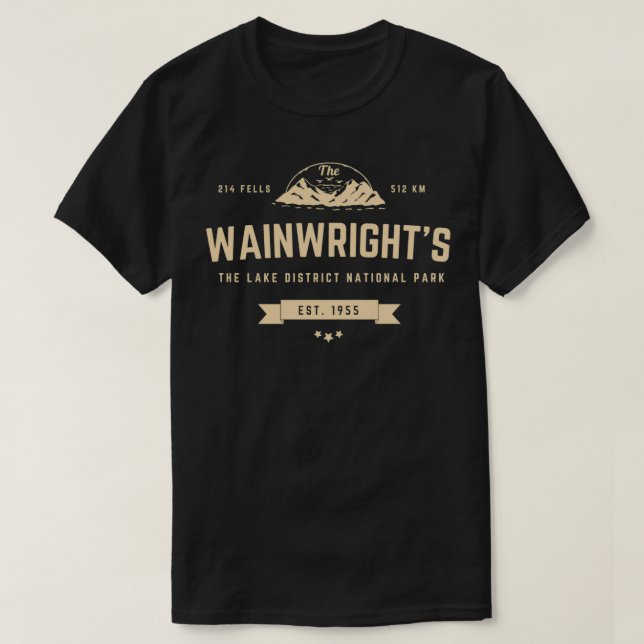 T-shirt Wainwright Lakeland Fells 214 Hiking 2 (Design devant)
