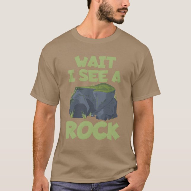 T-shirt Wait I See A Rock Archaeologist Artifact retro (Devant)