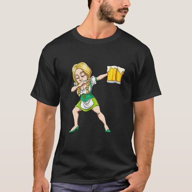 T-shirt Waitress Dabbing for Men and Women (Devant)
