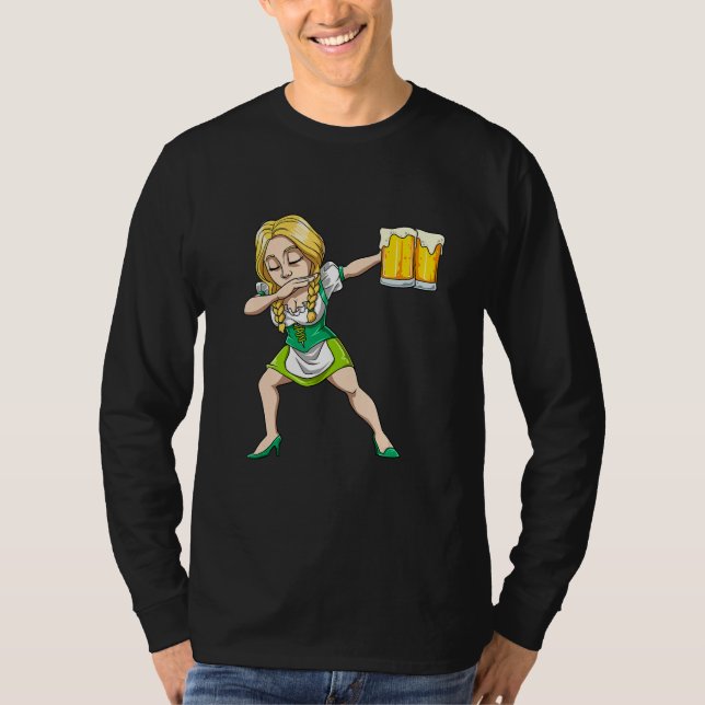 T-shirt Waitress Dabbing for Men and Women (Devant)