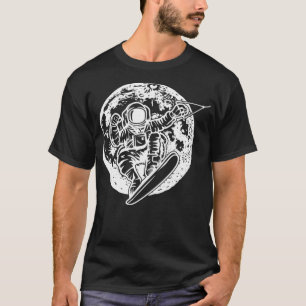 T-shirt Wakboarding Pleine lune Wakeboard