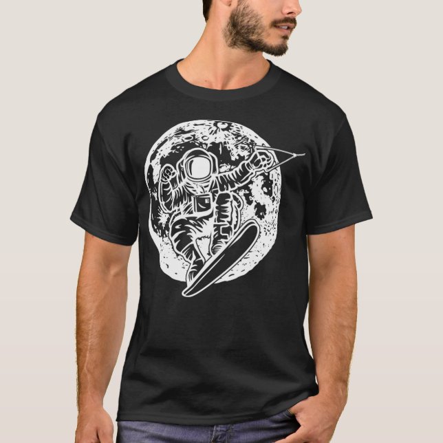 T-shirt Wakboarding Pleine lune Wakeboard (Devant)